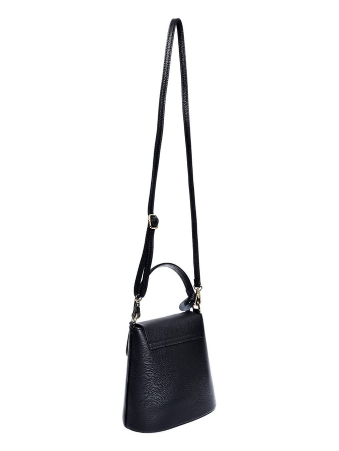 Roberta M Zwart Rundleer Tas
