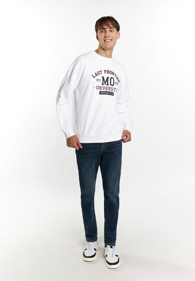 Mo Sweatshirt Heren wit