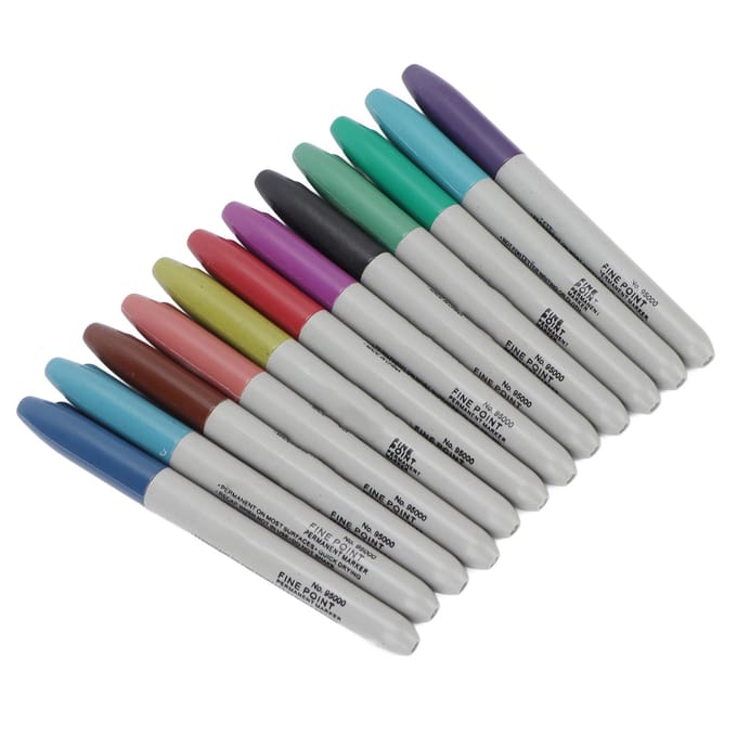 12 Kleuren Multifunctionele Wasbare Tattoo Marker Pen Aquarel Tattoo Schilderpen white