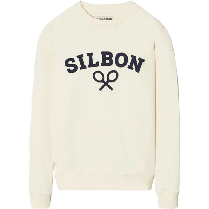 Classic sweatshirt met racketpatroon Silbon