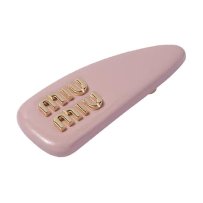 Miu Miu Patent Lederen Haarclip Damesaccessoires Roze 5IF092_069_F0E18 Basic Packaging-Box Not Included