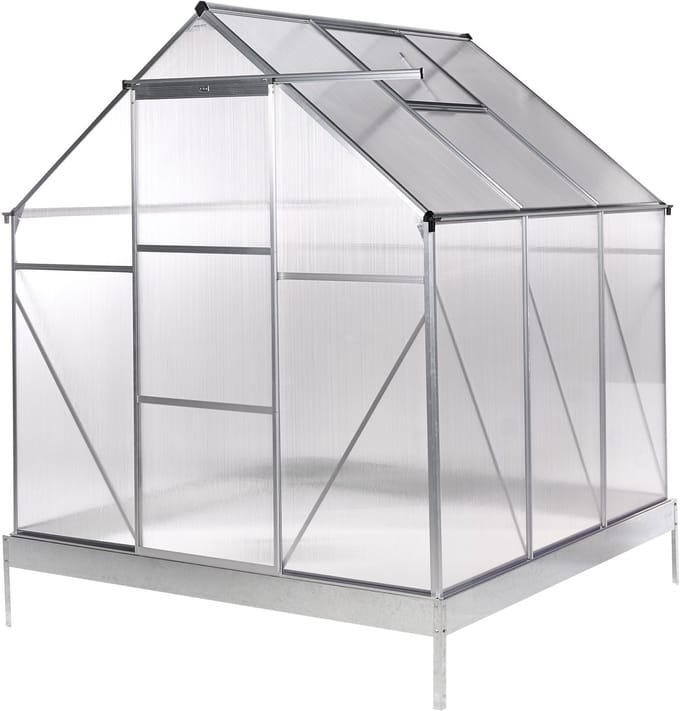 BELIANI APULIA - Tuinkas - Zilver - 190 cm - Polycarbonaat