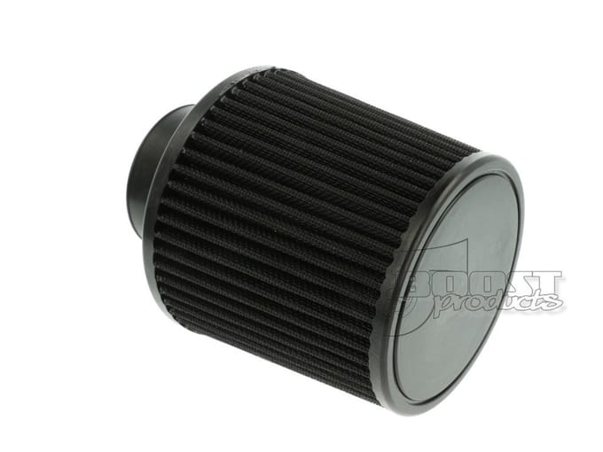 Universeel luchtfilter 127mm / 63,5mm aansluiting, zwart