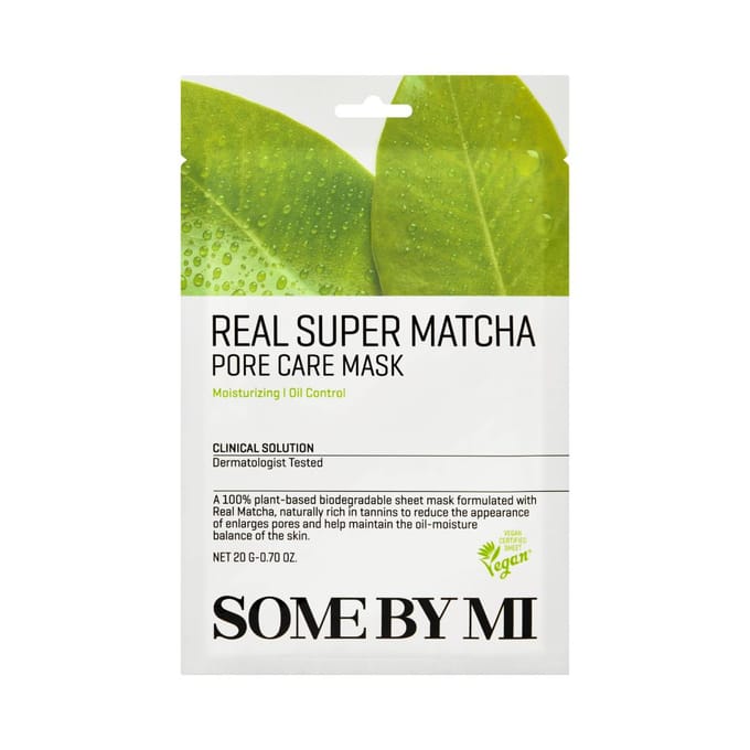 Echt Super Matcha Porie Verzorging Schoonheidsmasker, 1 Vel, 20G(0.7Oz) beige