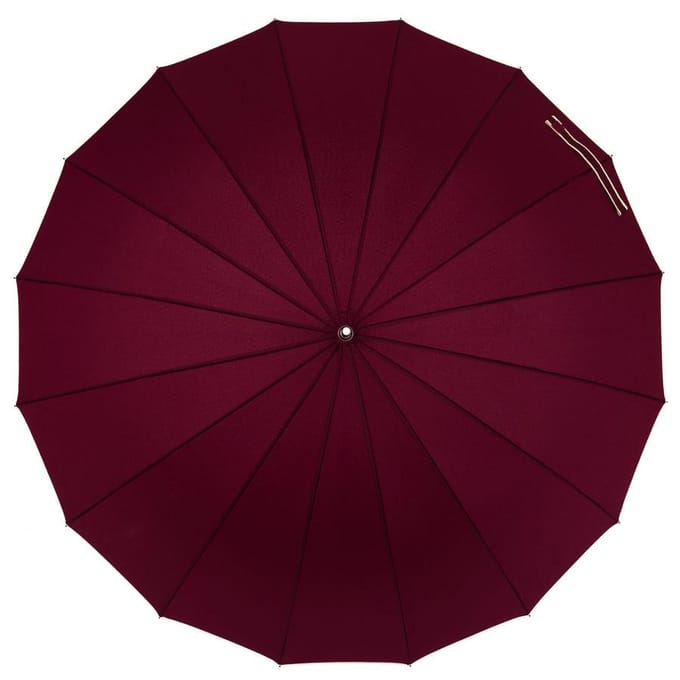 Peterson - Elegante Regeringsparaplu - Rood - Grote 128 cm - Stijlvolle Handgreep