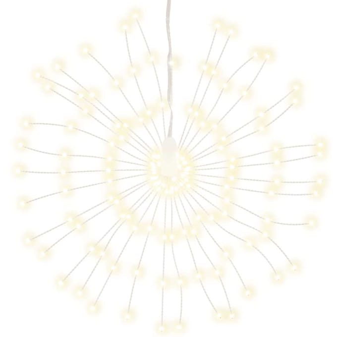 vidaXL - Kerstverlichting - vuurwerk - 140 - warmwitte - LED's - 17 - cm