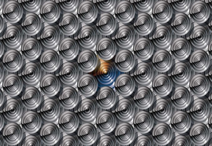 Fotobehang Modern Abstract Pattern | PANORAMIC - 250cm x 104cm | 130g/m2 Vlies