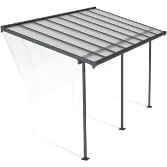 Palram | Canopia - Terrasoverkapping Sierra - Donkergrijs - 2,2x4,5m