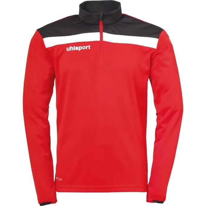 Uhlsport Offense 23 Ziptop Heren - Rood / Zwart / Wit | Maat: M