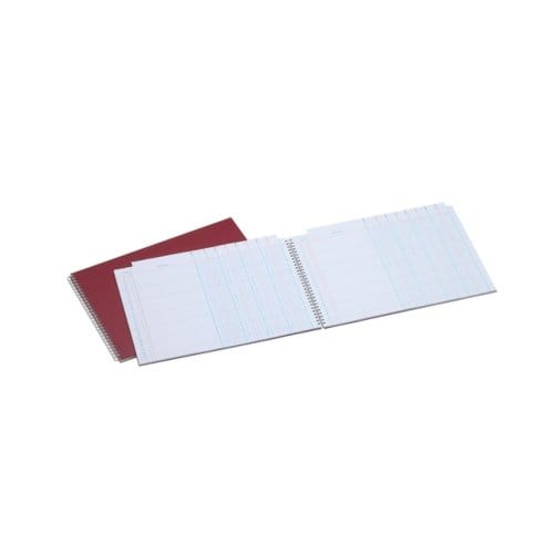 Tabellarisch register djois atlanta 247x351mm 2x8kolommen 108blz rood