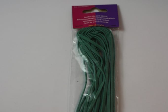 Veter immitatieleer Vaal Blauw 3 Millimeter 5 Meter