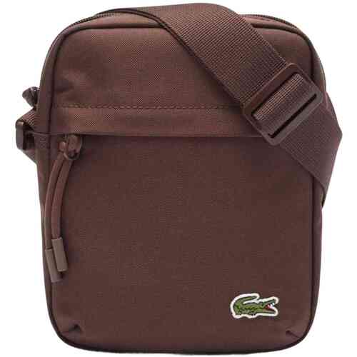 LACOSTE schoudertas Vertical Camera Bag Marine 166 donkerblauw