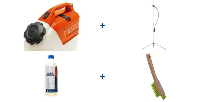 Verplaatsbare douche set 15 liter accu