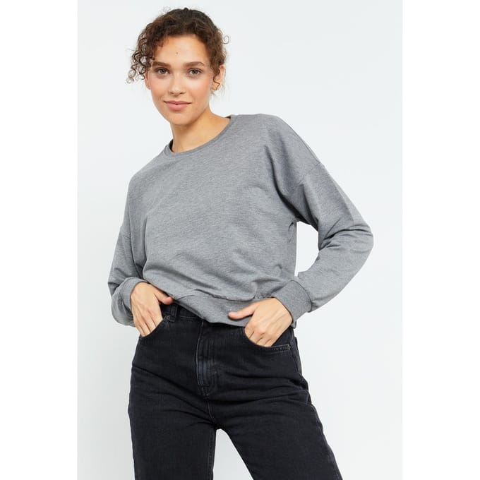 Dames Relaxed Crew Neck Sweatshirt