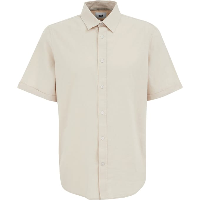 We Fashion Shirt Light Brown Größe: M | Casual hemden Outlet | Herren | Braun