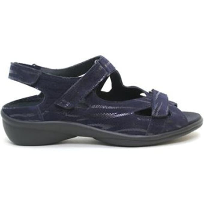 Durea 7258 G - Platte sandalenDames Sandalen - Kleur: Rood - Maat: 43