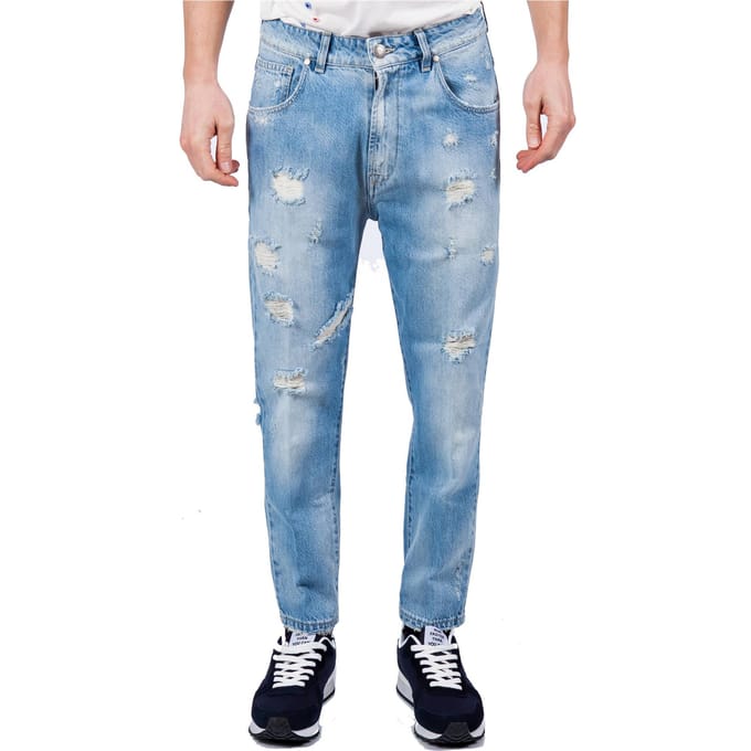 Alessandro Dell Acqua - Clear Jeans With Rotture Ad774 AD7747W/T1776SW 58