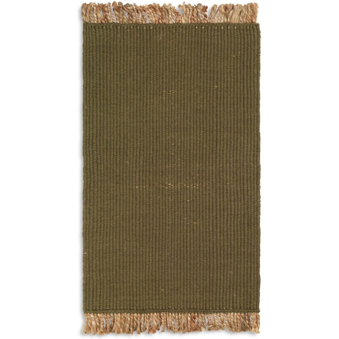 Ferm Living Blokmat - olive/natural