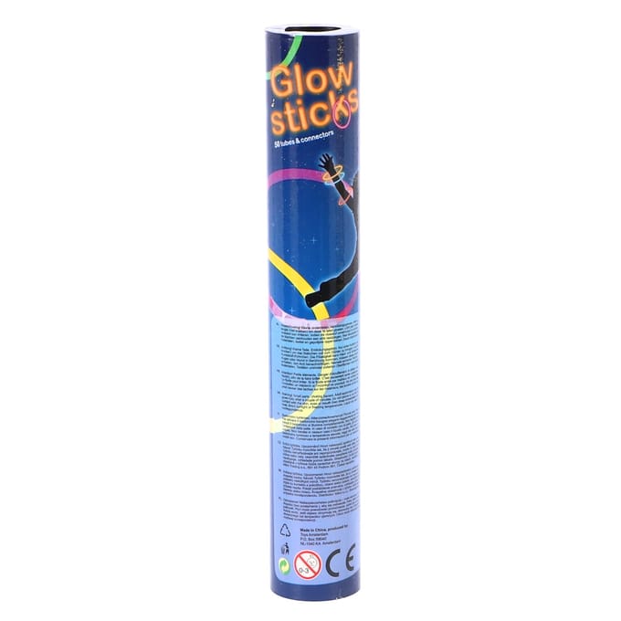 Glow Sticks 50st in koker 20cm Discoballen & verlichting