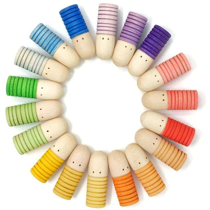 Grapat brots poppetjes 18 stks 10 mnd+