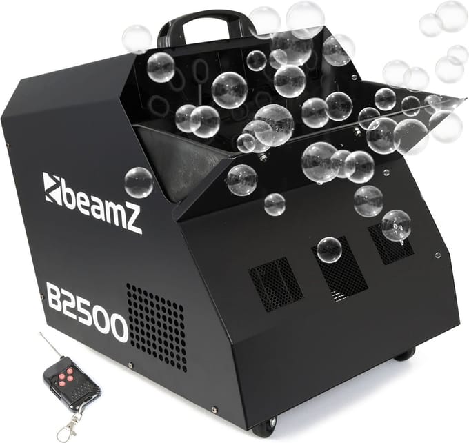 Bellenblaasmachine - Beamz B2500 professionele dubbele bellenblaasmachine met draadloze afstandsbediening