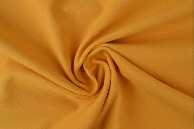 Molton stof - Okergeel - 1 meter - Per meter - 150cm breed