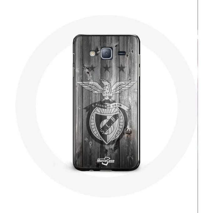 Samsung Galaxy J3 2016 hoesje slb benfica grijze achtergrond