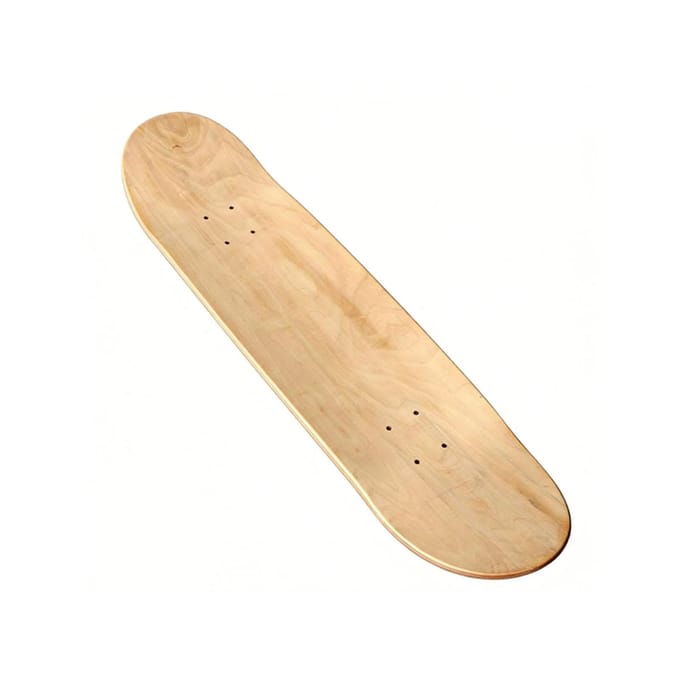 Planche de Skateboard Vide 16.93x5.12x0.79in Double Face 7 Plis en Bois Planche de Skate Planche Professionnelle en Érable 43CM beige
