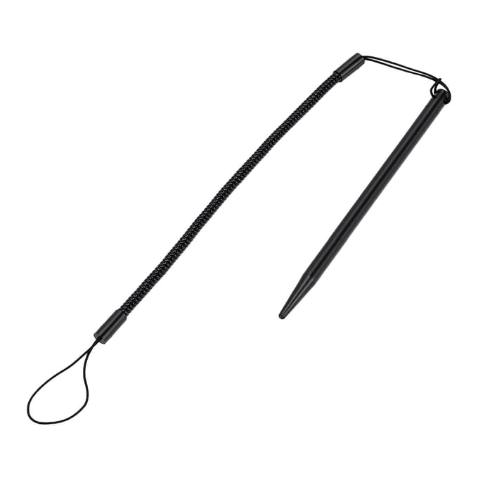 Resistieve Stylus Pen met Veerkoord Precies Schrijven Draagbare POS Handtekening Stylus Pen Zwart Zwart Kort 92 met Kabel