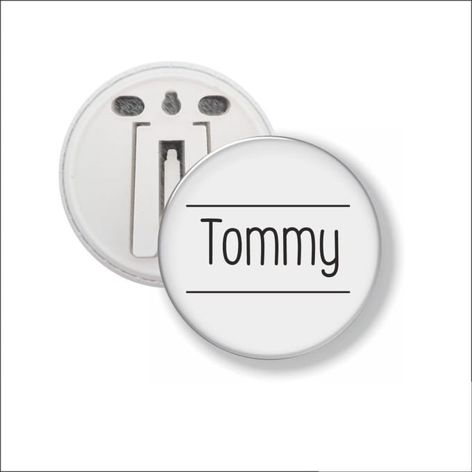 Button Met Clip 58 MM - Tommy