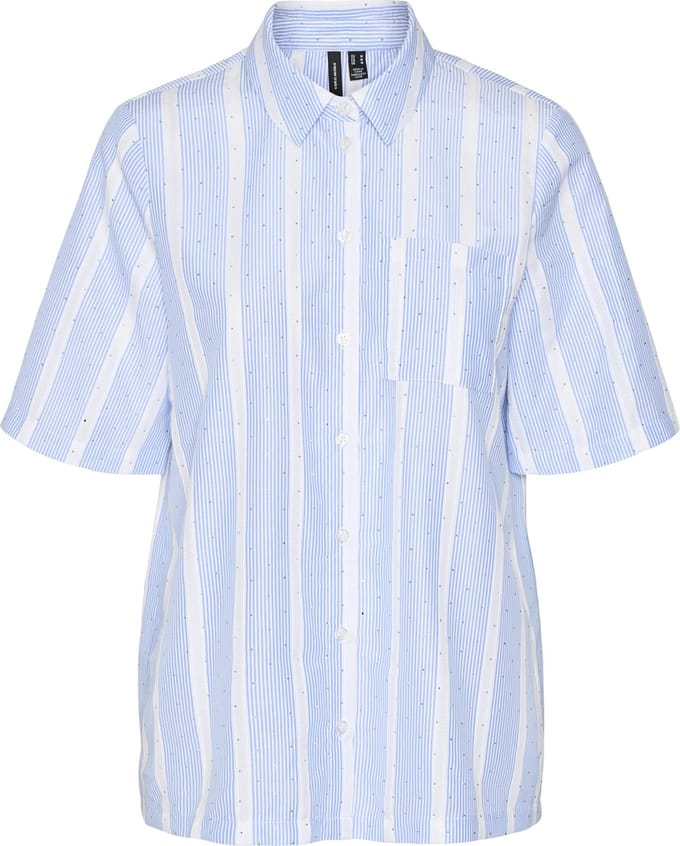 VERO MODA - VMMY 2/4 POCKET STUD SHIRT WVN SB6 - Dames - Blouses
