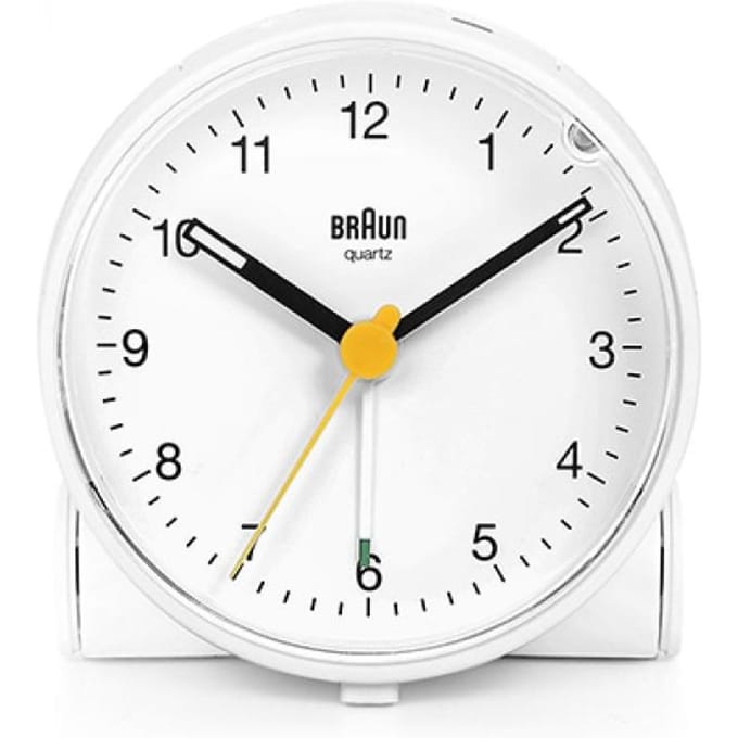Braun BC01W - Wekker - Analoog - Wit