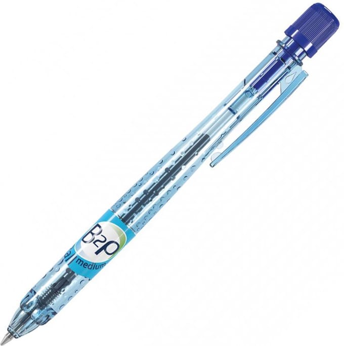 Pilot B2P Ball Begreen - Blauwe balpen met 1.0mm medium punt