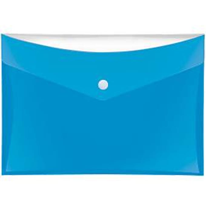 Documenthoes Veloflex VELOCOLOR®, A5, kunststof, voor ca. 100 vellen, 6 stuks, blauw