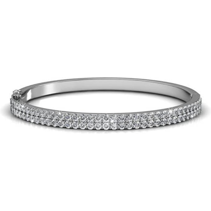 Glamour armbanden - Zilver en kristal