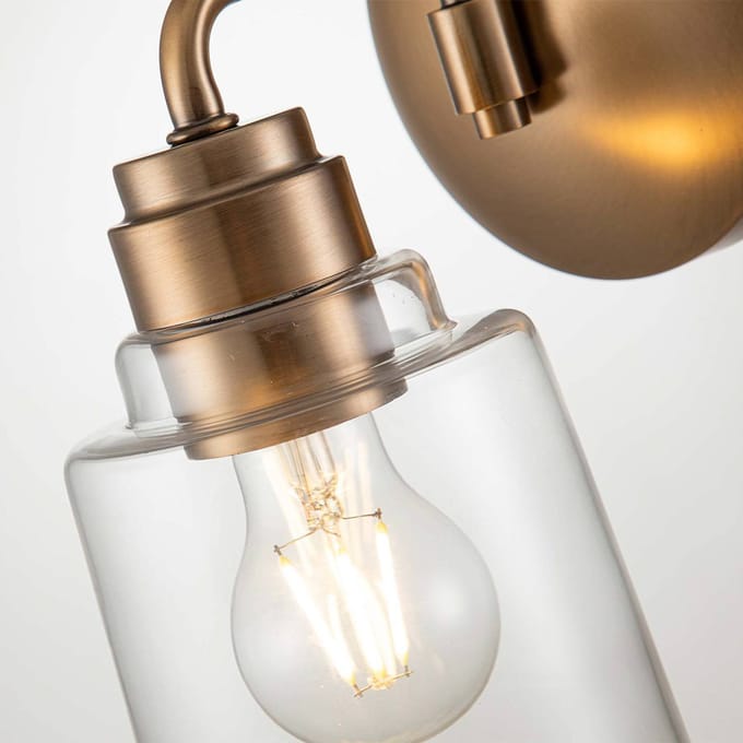Kichler LED Wandlamp Aivian | 1X E27 Max 60W | Weathered Brass