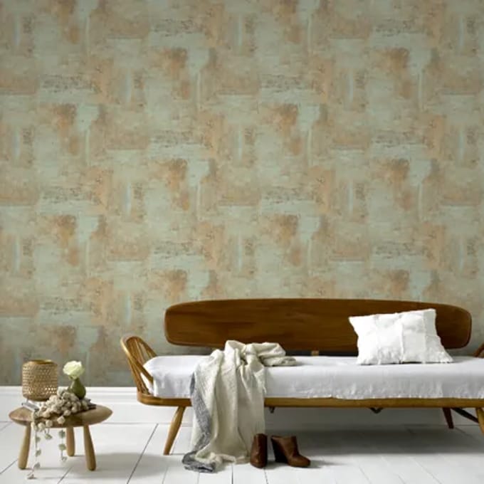 Decomode Vliesbehang Luxury Concrete - Groen - 10,05m X 53cm