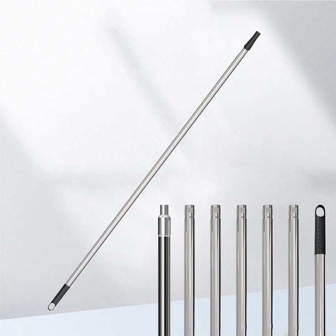 Verlengstang Verfroller - Telescoopstang - Schilderen Hoge Muren - Verstelbare Lengte - 2.8 Meter - Zilver