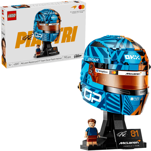 LEGO Bouwset | McLaren Formula 1 helm van Oscar Piastri 43017. Bouw deze gedetailleerde racerhelm van het McLaren F1® team.