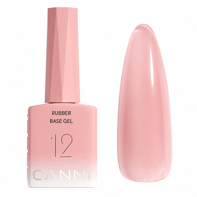Canni - Rubberbase - 10 ml - HEMA-vrij - TPO-vrij - Rubber base - Rubber base coat - Rubber base gellak - Rubber base gel - Rubberbase gellak - Rubberbase clear
