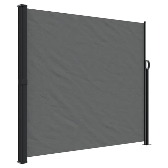 vidaXL - Windscherm - uittrekbaar - 180x500 - cm - antracietkleurig