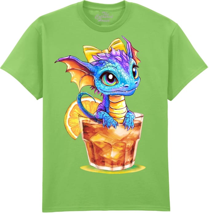 Draak Iced Tea Dragon The Coloured House T-shirt M