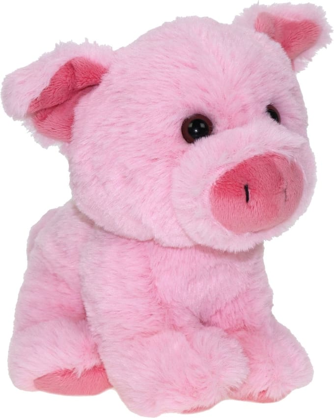 Cornelissen Knuffel varken - roze - 19 cm - pluche knuffeldier