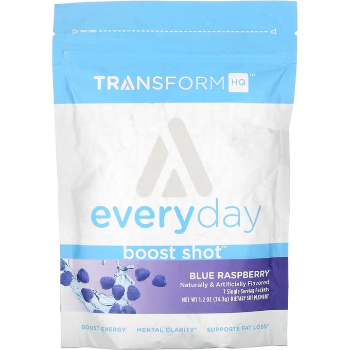 TransformHQ, Elke Dag, Boost Shot, Blauwe Framboos, 1,2 oz (34,3 g)