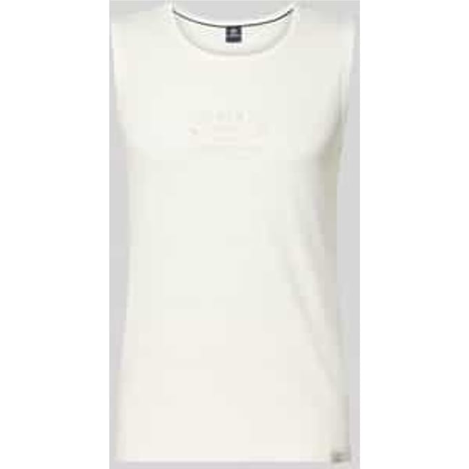 Tanktop met statementprint en ronde hals