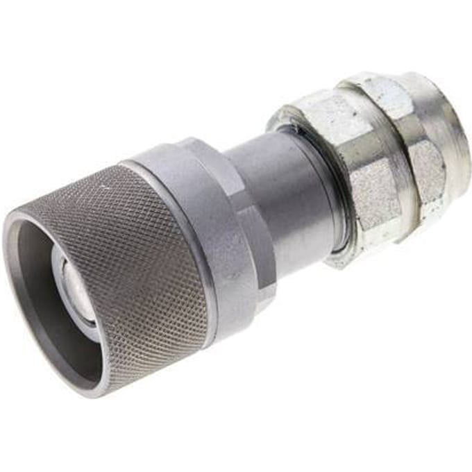 Stalen DN 8.7 Vlakdichtende Koppeling Insteeknippel G 3/8 inch Binnendraad ISO 16028 D M30 x 2