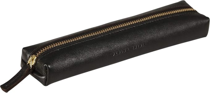 Kleine Etui van Glad Lamsleer - 19x4x2,5 cm - Zwart