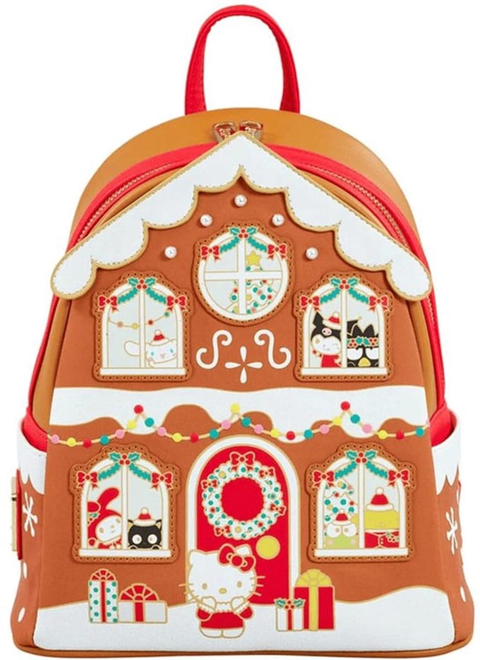 Loungefly – BL – Sanrio Hello Kitty & Friends Gingerbread House Mini Backpack Exclusive