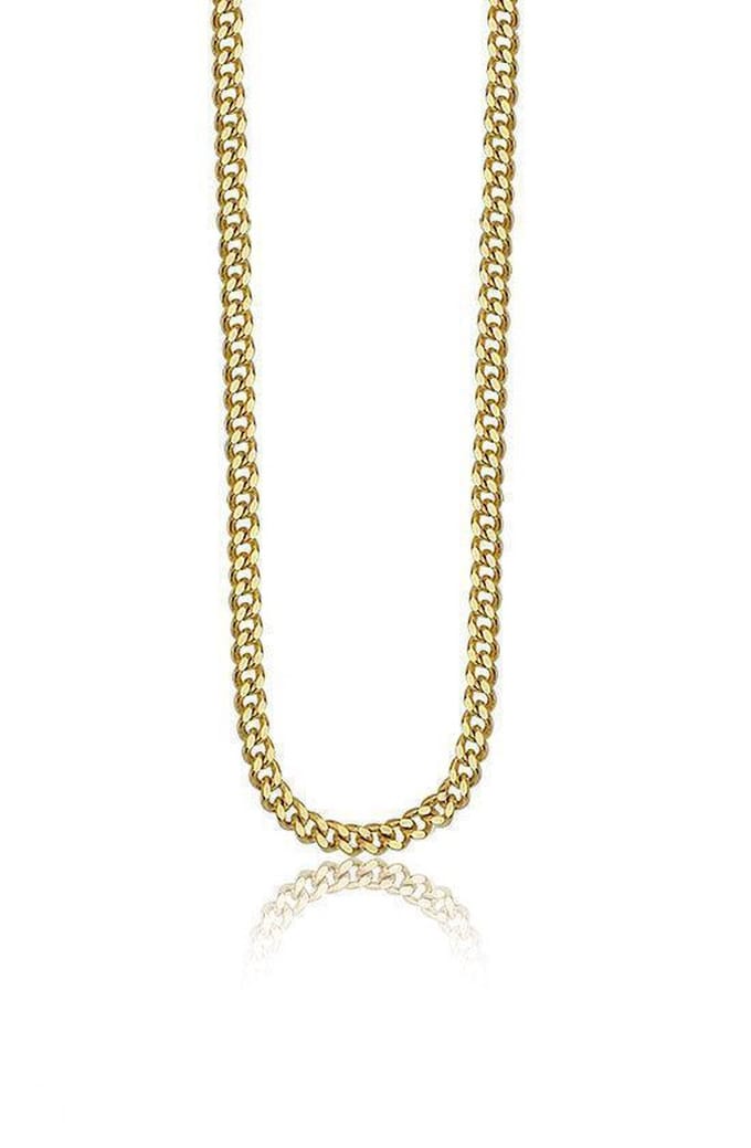 Montebello Ketting Gourmette - 925 Zilver Verguld - 1mm - 45cm