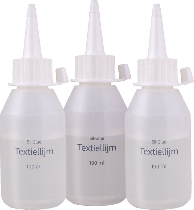 Siliglue - Textiellijm - 100 ML - set van 3 flesjes met doseerdop